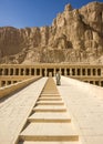 Ancient ruins of the great temple of Hatshepsut Royalty Free Stock Photo