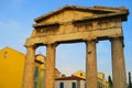 Ancient ruins of greek columns in athens