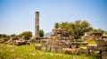 Ancient ruins, Heraion, Samos, Greece Royalty Free Stock Photo