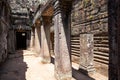 The ancient ruins of a historic Khmer temple in the temple complex of Angkor Wat in Cambodia. Travel Cambodia concept. Royalty Free Stock Photo