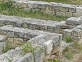 Ancient ruins of houses and religious buildings. Military barracks. Chersonesus Taurica-National archaeological park.