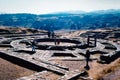 Ruisn of a old observatory temple in Cusco, Peru Royalty Free Stock Photo