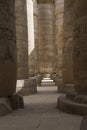 Ancient ruins of Karnak temple in Luxor. Egypt Royalty Free Stock Photo