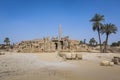 Ancient ruins of Karnak temple in Luxor. Egypt Royalty Free Stock Photo