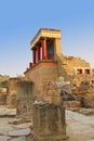 Ancient ruins of Knossos palace Crete Royalty Free Stock Photo