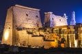 Ancient ruins at Luxor temple during sunset, UNESCO World Heritage site, Luxor, Egypt. Royalty Free Stock Photo