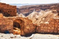 Ancient ruins, Masada, Dead Sea, Israel Royalty Free Stock Photo