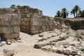 Ancient Ruins At Megiddo, Israel