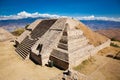 Monte Alban ruins of the Zapotec civilization in Oaxaca, Mexico Royalty Free Stock Photo