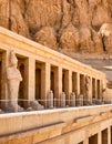 Ancient ruins of the Mortuary Temple of Hatshepsut in Luxor, Egypt Royalty Free Stock Photo