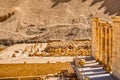 Ancient ruins of the Mortuary Temple of Hatshepsut in Luxor, Egypt Royalty Free Stock Photo