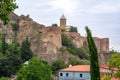 Ancient ruins of Narikala fortress on a high mountain in Tbilisi Royalty Free Stock Photo