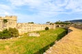 Ancient ruins of Neratzia Castle in Kos.