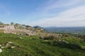 Ancient ruins in Norba, Latina, Italy Royalty Free Stock Photo