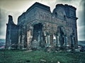 Ancient ruins of an old haunted cathedral