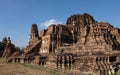 Ancient ruins of the pagoda at the famous tourist attraction Wat Wat Maha That on19 March 2017 in Phra Nakhon Si