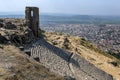 The ancient ruins of Pergamum at Bergama in Turkey. Royalty Free Stock Photo