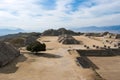 Ancient ruins on plateau Monte Alban Royalty Free Stock Photo