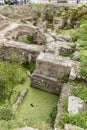 Ancient ruins at the rear of the Duomo Cathedral Messina