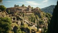 Ancient ruins reveal majestic architecture of ancient civilizations generated by AI