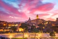 Ancient ruins of Roman Forum at sunrise, Rome, Italy Royalty Free Stock Photo