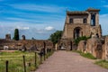 The ancient ruins at the Roman Forum, Palatine hill in Rome, Italy, Europe Royalty Free Stock Photo