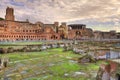 Ancient ruins. Rome, Italy. Royalty Free Stock Photo