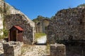 Ancient ruins of Saint Barbara church in town of Melnik, Bulgaria Royalty Free Stock Photo