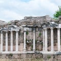 ancient ruins in Side, Turkey Royalty Free Stock Photo