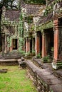 Ancient ruins in Ta Prohm or Rajavihara Temple at Angkor, Siem R