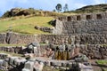 Ancient ruins of Tambomachay BaÃÂ±o Inca, in Cusco, Peru