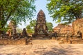 Ancient ruins of the Temple of Ayutthaya, Thailand Royalty Free Stock Photo