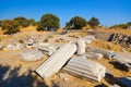 Ancient ruins in Troy Turkey Royalty Free Stock Photo