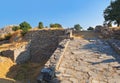 Ancient ruins in Troy Turkey Royalty Free Stock Photo