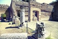 Ancient ruins of Villa Adriana, Tivoli, Italy