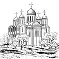 Ancient russian city icon