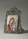 Ancient Russian icon on ceramics