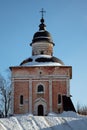 Ancient russian orthodox church in winter, Kirillov Royalty Free Stock Photo