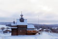 Old russian wooden orthodox church Royalty Free Stock Photo