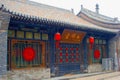 Ancient and rustic buildings in the walled city of Pingyao, China Royalty Free Stock Photo