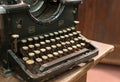 Ancient rusty typewriter used by typists than once Royalty Free Stock Photo