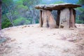 Ancient sacral Dolmen Pedra Gentil Royalty Free Stock Photo