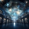 Ancient Sacred Celestial Hall of Akashic Records Royalty Free Stock Photo