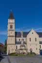 Ancient Saint Michael Cathedral in a famous Hungarian town Veszprem. Royalty Free Stock Photo