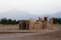 Ancient sandy house in the traditional style of Iran