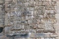 Ancient sanskrit prayers on the exterior of the Ashoka stupa