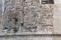 Ancient sanskrit prayers on the exterior of the Ashoka stupa