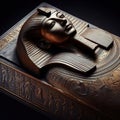Ancient sarcophagus of an Egyptian pharaoh Royalty Free Stock Photo