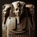 Ancient sarcophagus of an Egyptian pharaoh Royalty Free Stock Photo