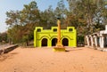 Ancient Sathya Sai Baba Temple in the outskirts of Puttaparthi, India Royalty Free Stock Photo